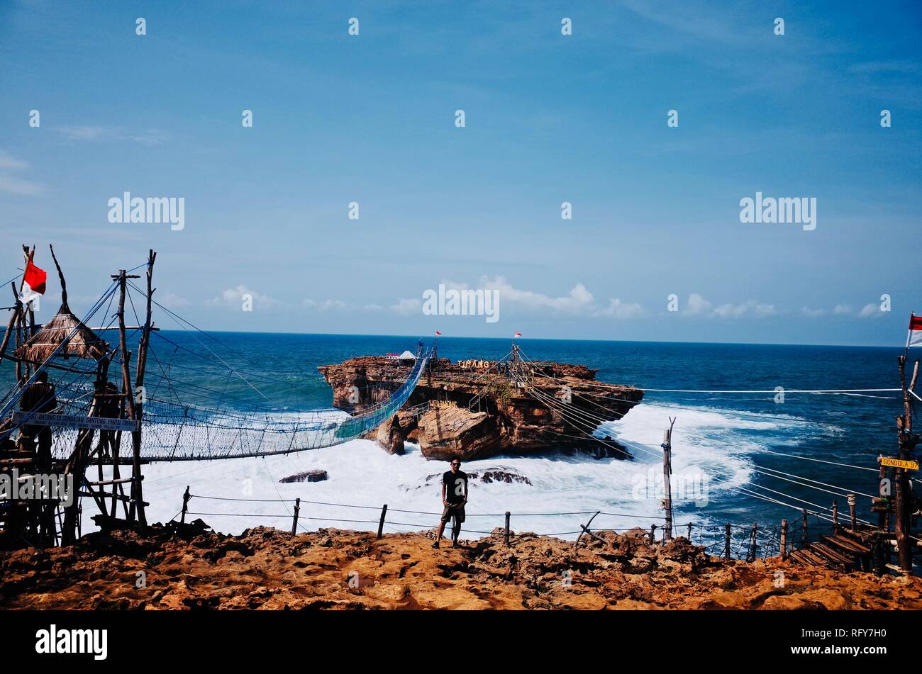 Pantai Timang Indonesia Stock Photo