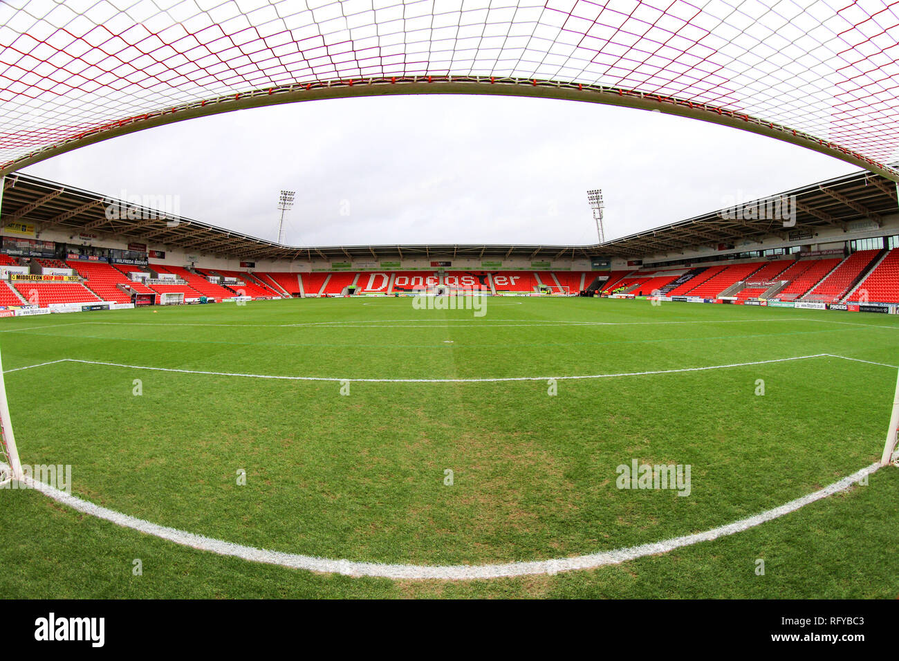 26th January 2019, Keepmoat Stadium, Doncaster, England; The Emirates FA Cup, 4th Round, Doncaster Rovers vs Oldham Athletic ; Keepmoat Stadium, home of Doncaster Rovers FC  Credit: John Hobson/News Images  English Football League images are subject to DataCo Licence Stock Photo