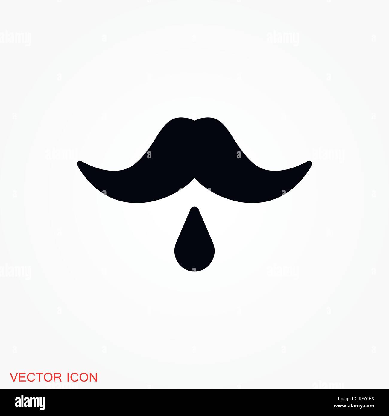 Mustache icon logo, vector sign symbol for design Stock Vector Image & Art Alamy