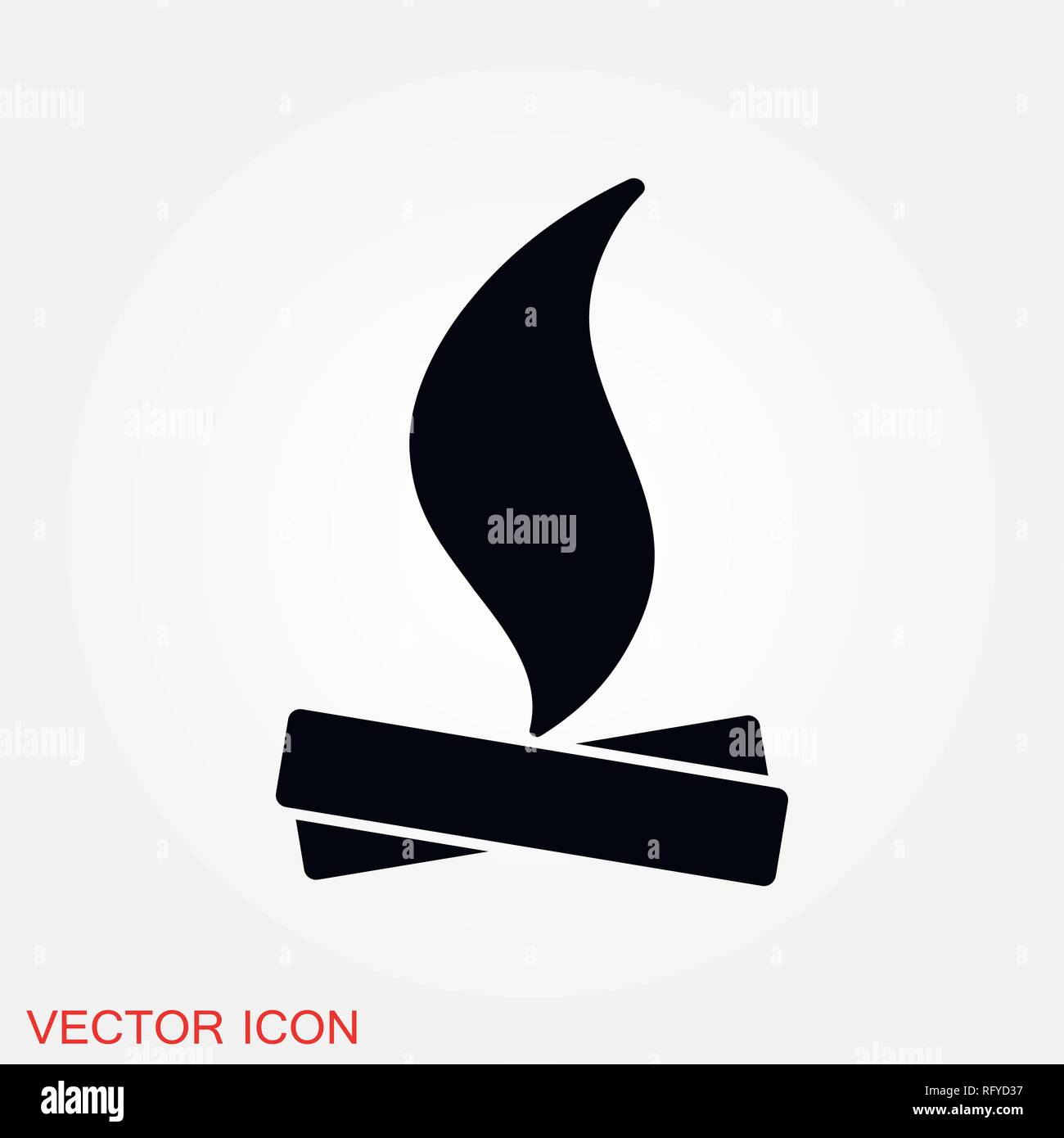Fire icon logo, illustration, vector sign symbol for design Stock ...