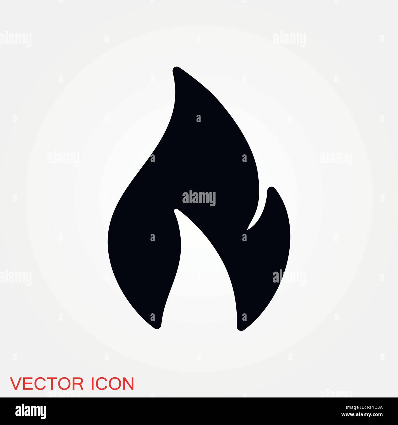 Fire icon logo, illustration, vector sign symbol for design Stock ...