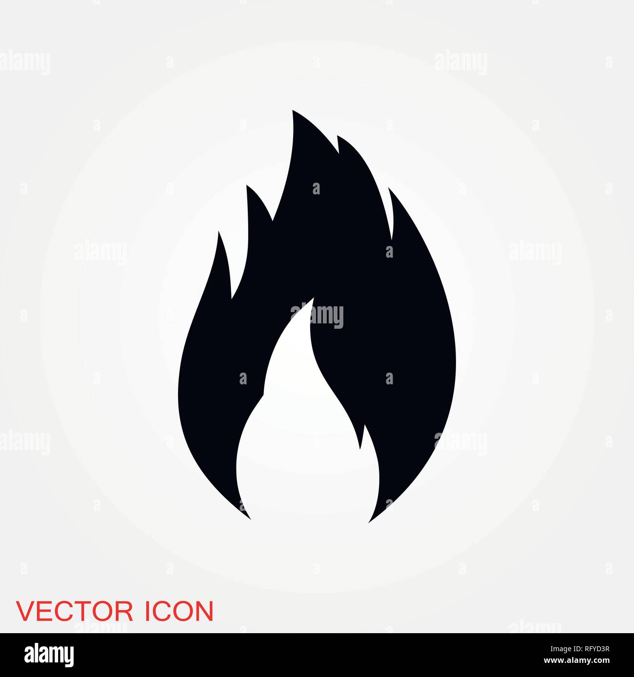 Fire icon logo, illustration, vector sign symbol for design Stock ...