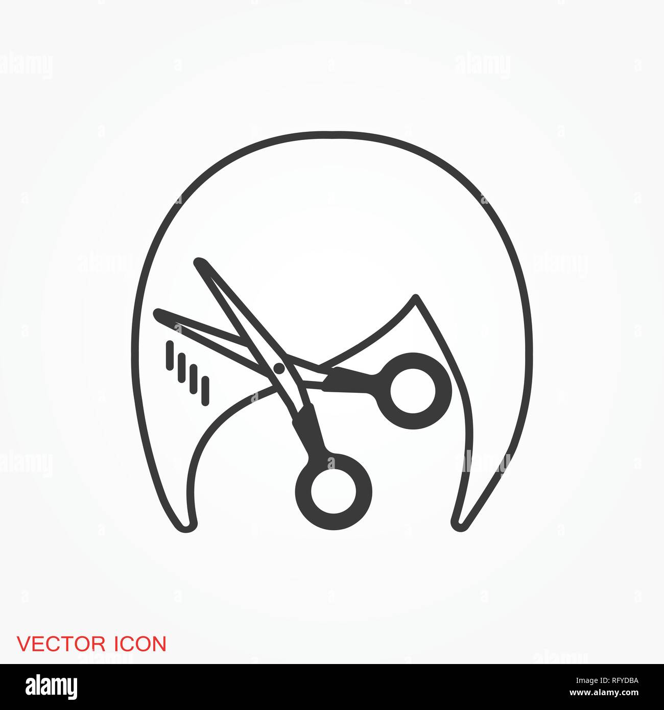 Barber icon vector sign symbol for design Stock Vector