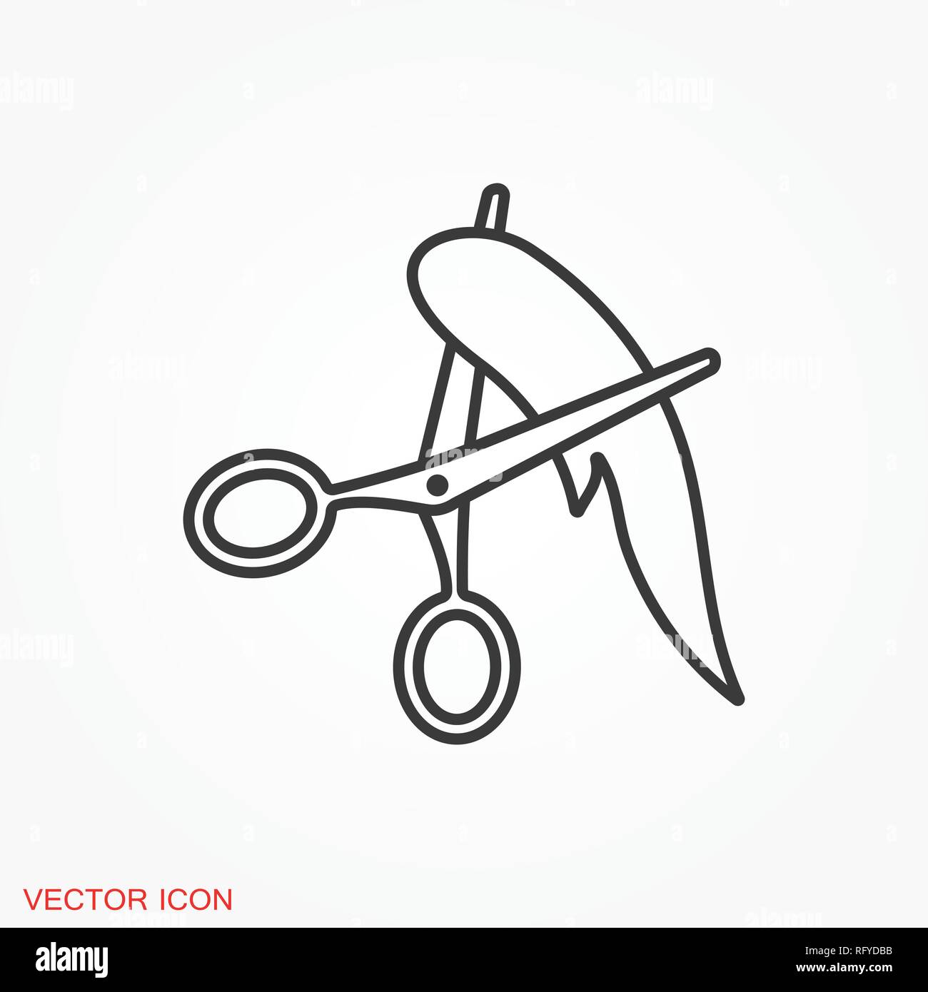 Barber icon vector sign symbol for design Stock Vector
