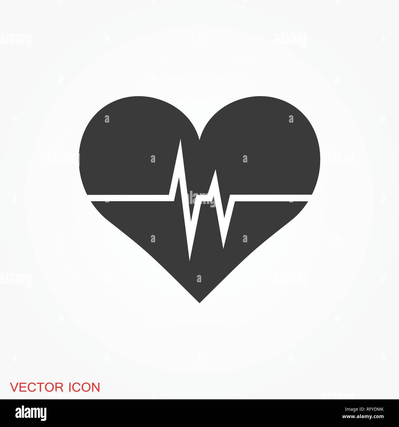 Heartbeat icon logo, vector sign symbol for design Stock Vector Image ...