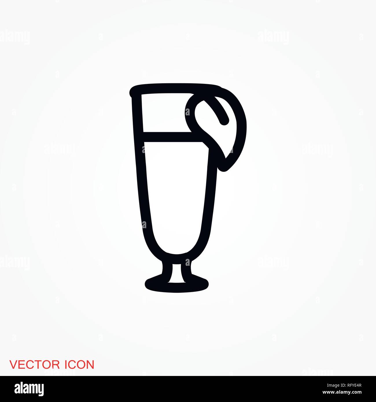 Juice icon logo, vector sign symbol for design Stock Vector