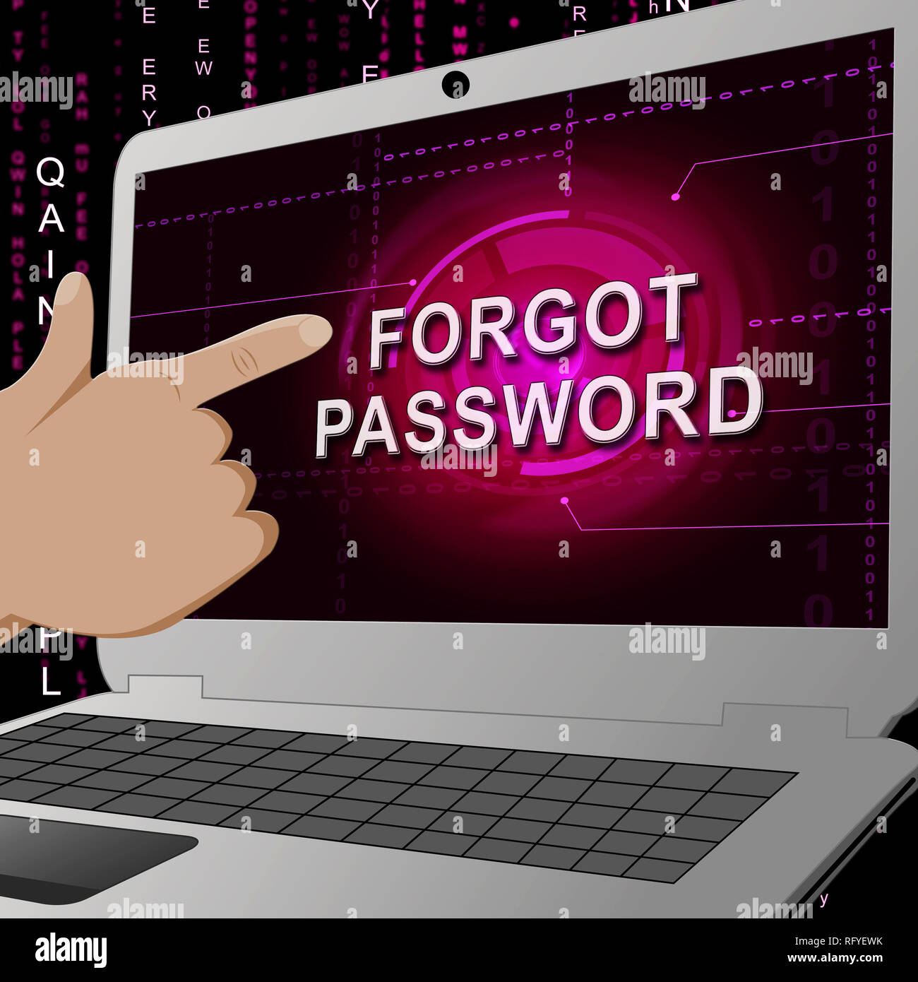 Password Laptop Shows Login Authentication Invalid. remember