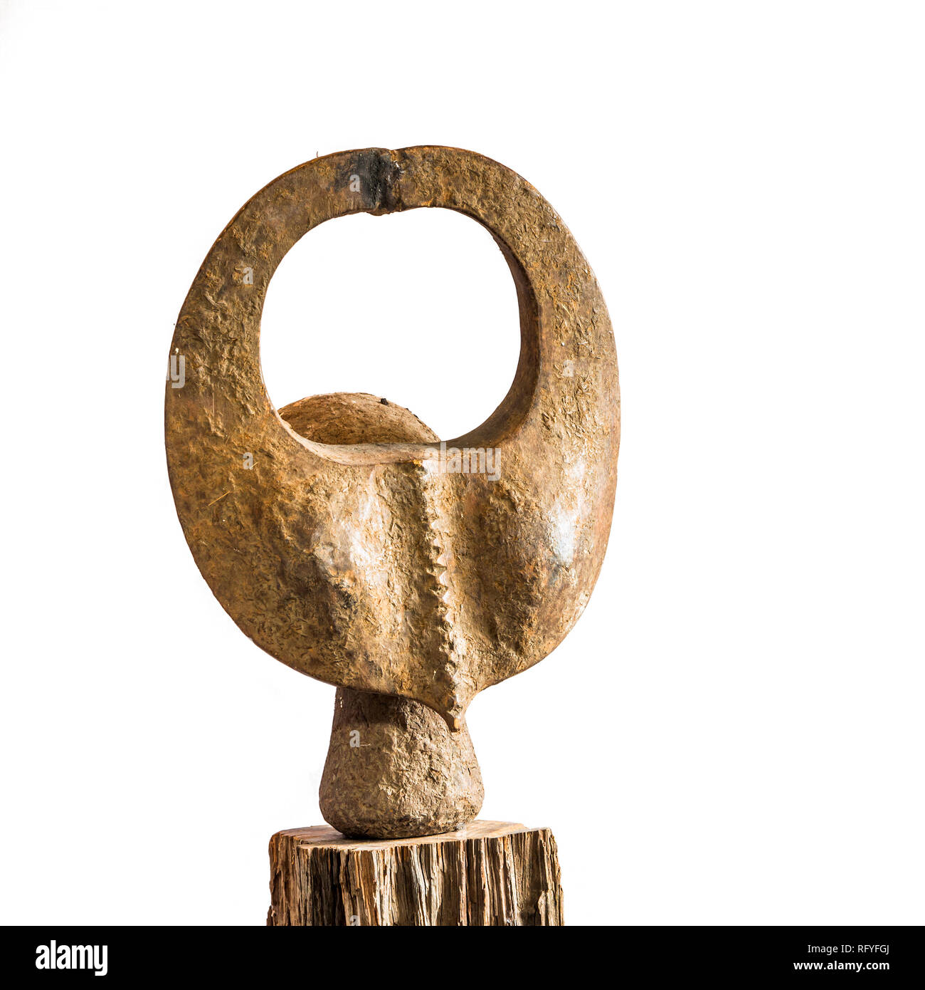 African ethnic wood carving from MAMA ethnic NIGERIA HEADDREESSE