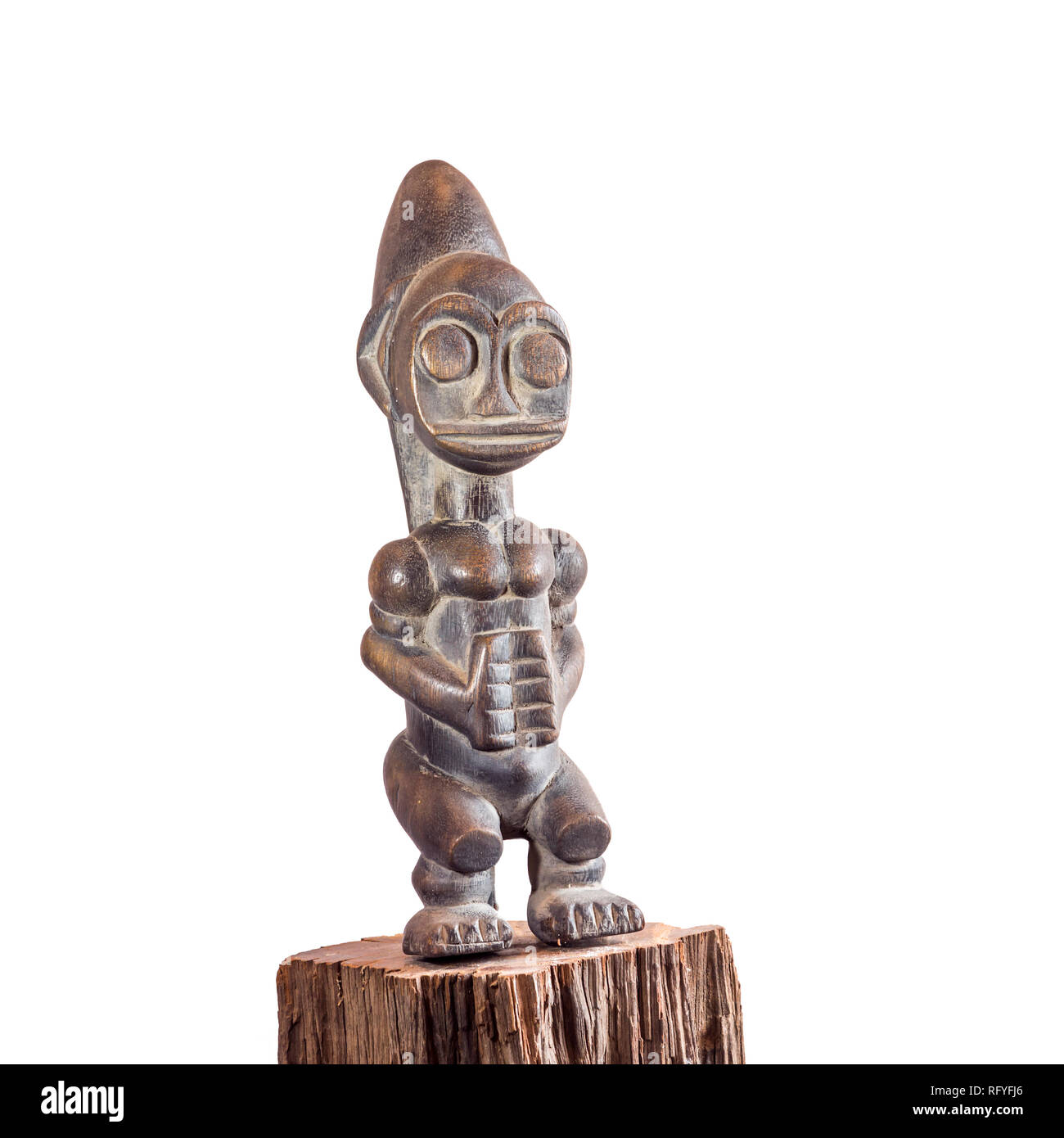 African ethnic wood carving from IGALA ethnic NIGERIA Stock Photo Alamy