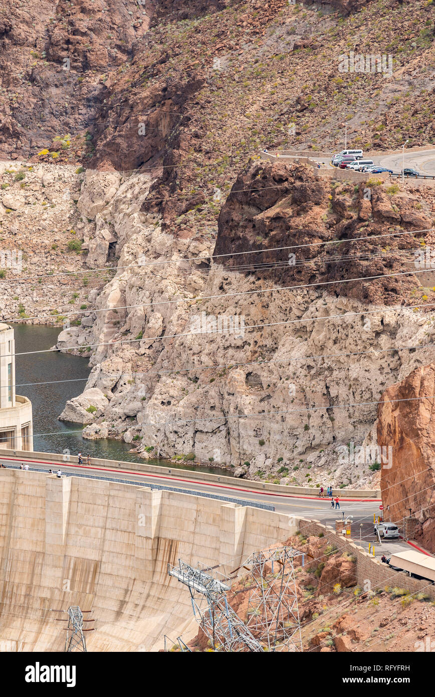 Hoover dam in Arizona and Nevada, USA Stock Photo Alamy