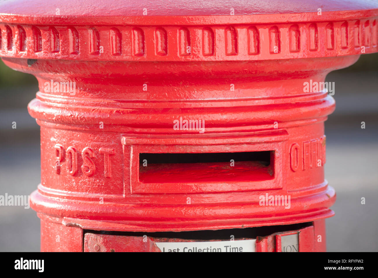 Red Victorian Post Box in Helensburgh, Argyll, Scotland Stock Photo Alamy