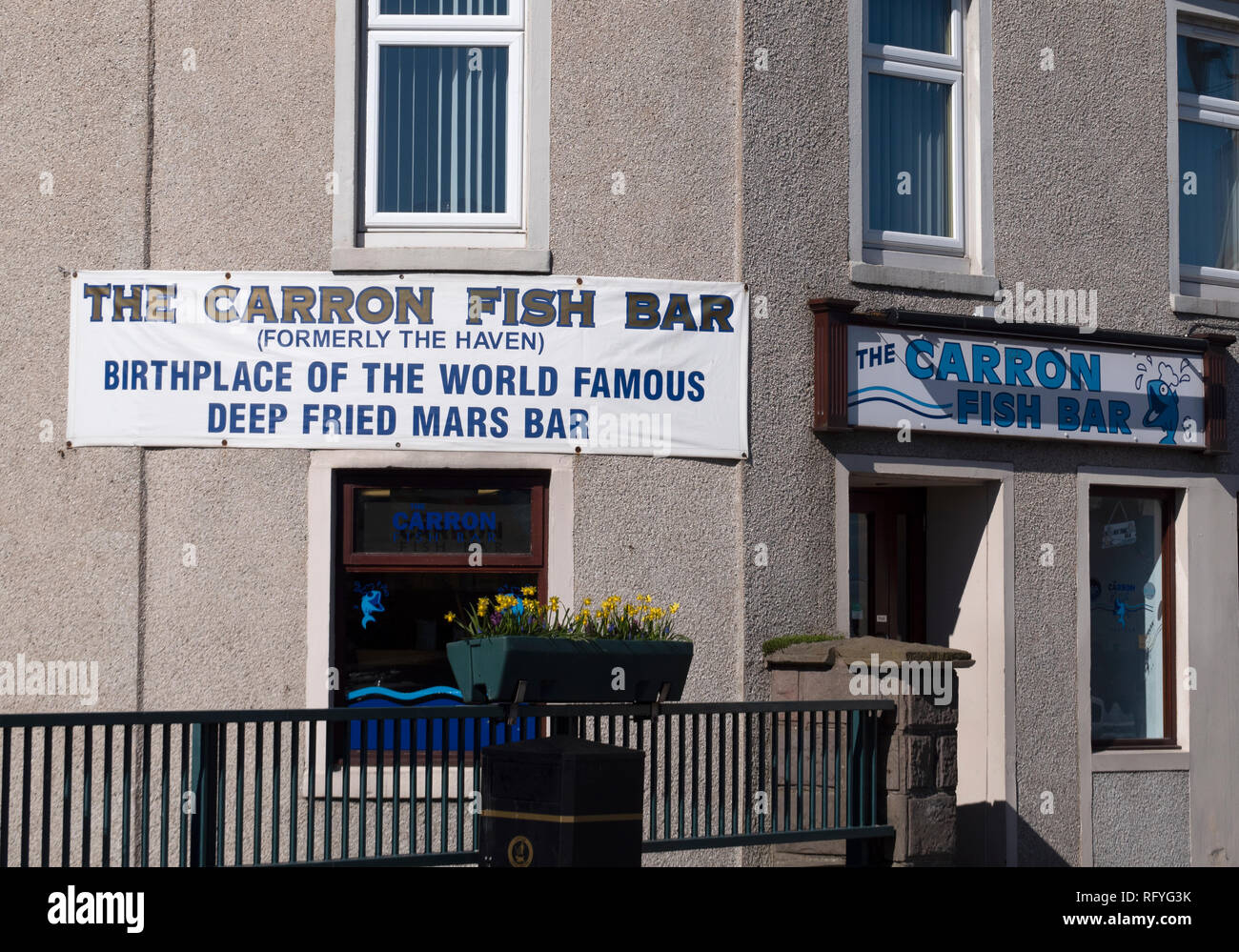 The Carron Fish Bar, Allardice Street, Stonehaven, Aberdeenshire, Scotland, UK Stock Photo