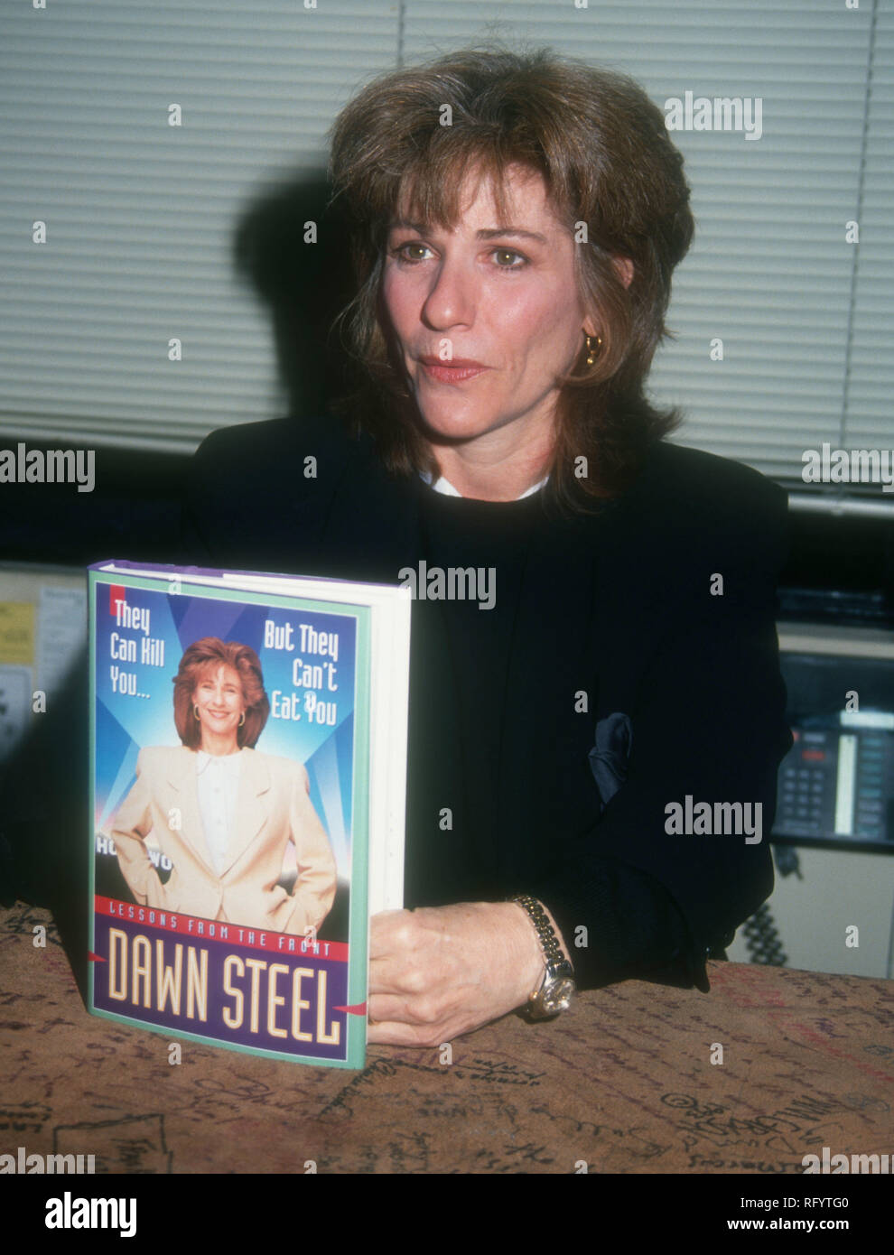 West Hollywood Ca November 19 Producerauthor Dawn Steel Autographs Copies Of Her Book They 