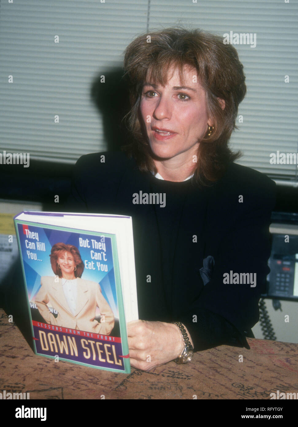 West Hollywood Ca November 19 Producerauthor Dawn Steel Autographs Copies Of Her Book They 