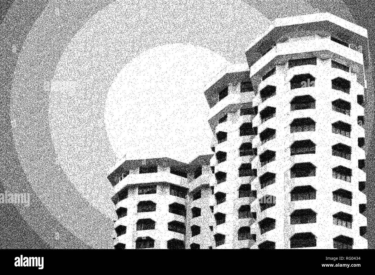 Tall modern architecture Black and White Stock Photos & Images - Alamy