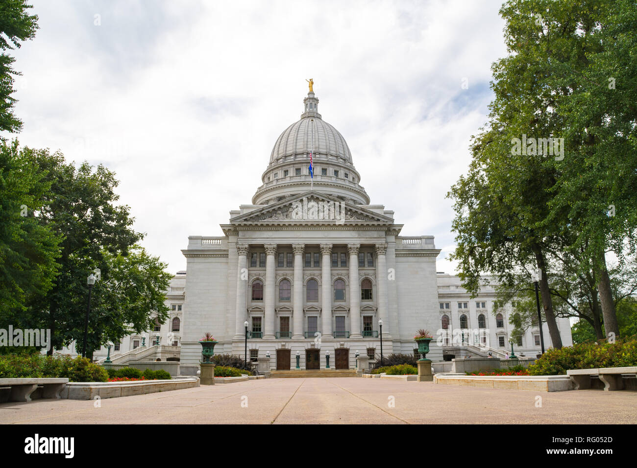 Wisconsin State Capitol building.  Madison, Wisconsin, USA Stock Photo