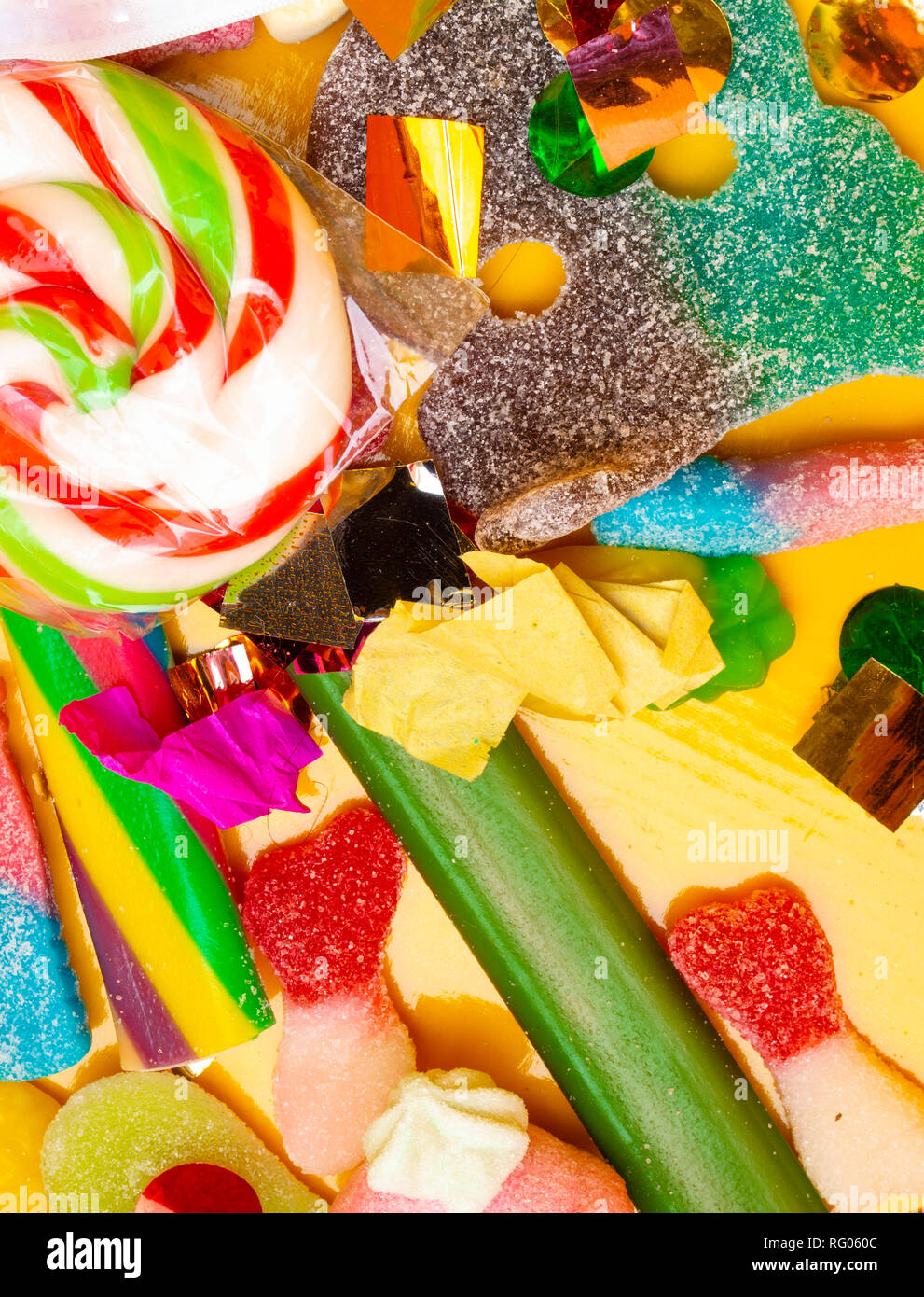 Delicious round gelatin candies hi-res stock photography and images - Alamy