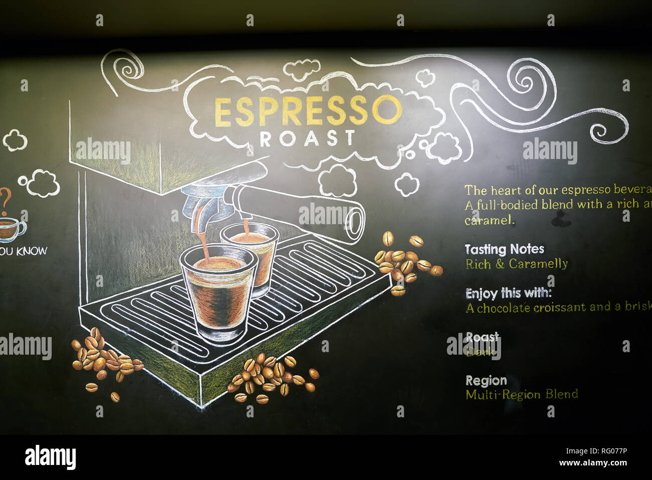 SEOUL, SOUTH KOREA CIRCA MAY, 2017 inside Starbucks coffee shop in