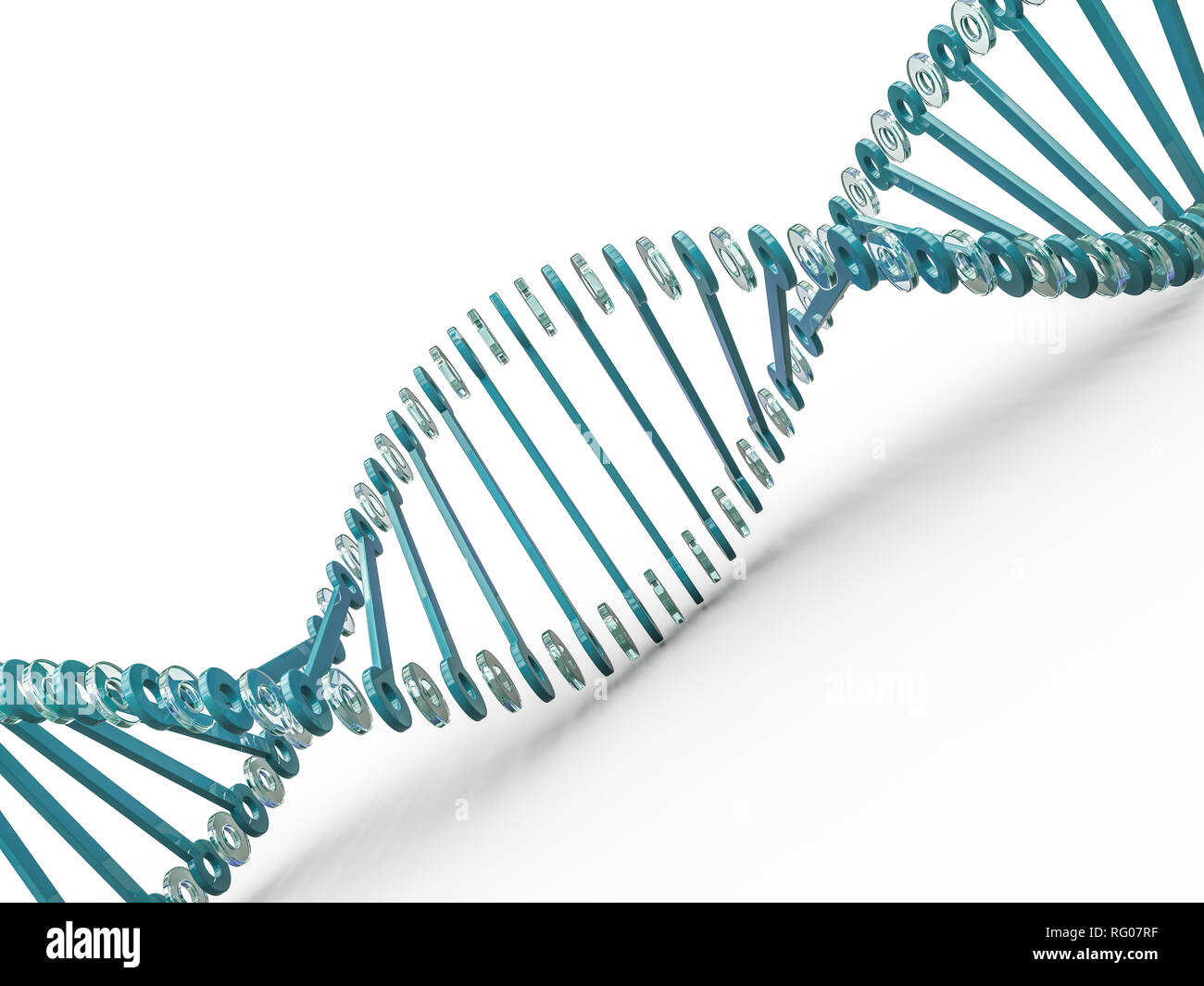 DNA chain. Abstract scientific background. Beautiful illustraion ...