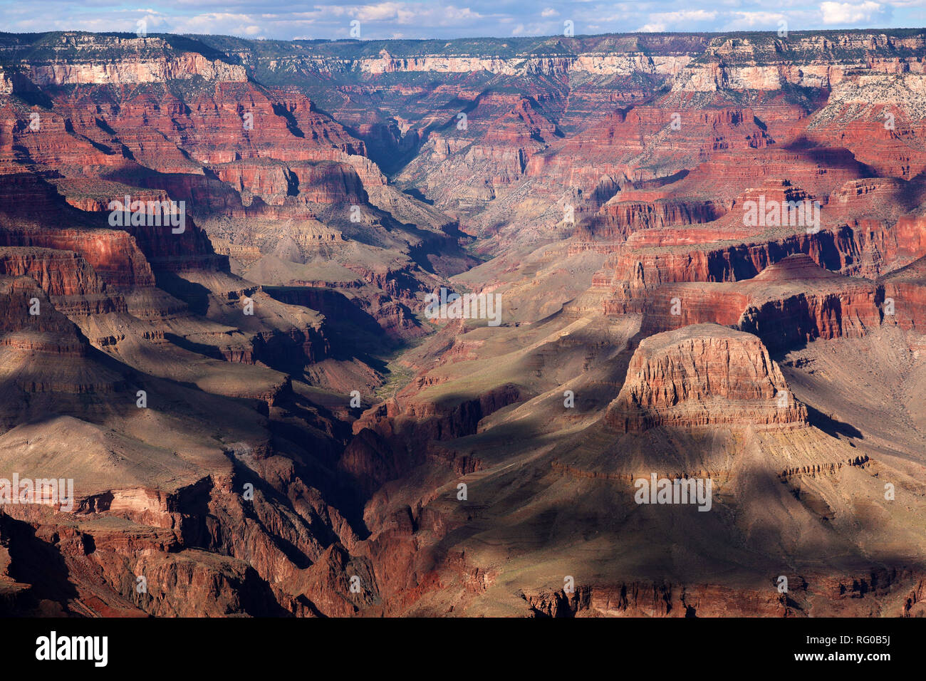 Grand Canyon seen from the South Rim in the Grand Canyon National Park, Arizona, United States of America Stock Photo