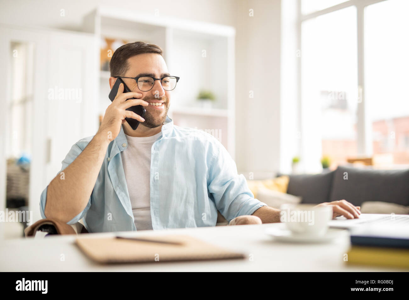 Busy manager Stock Photo