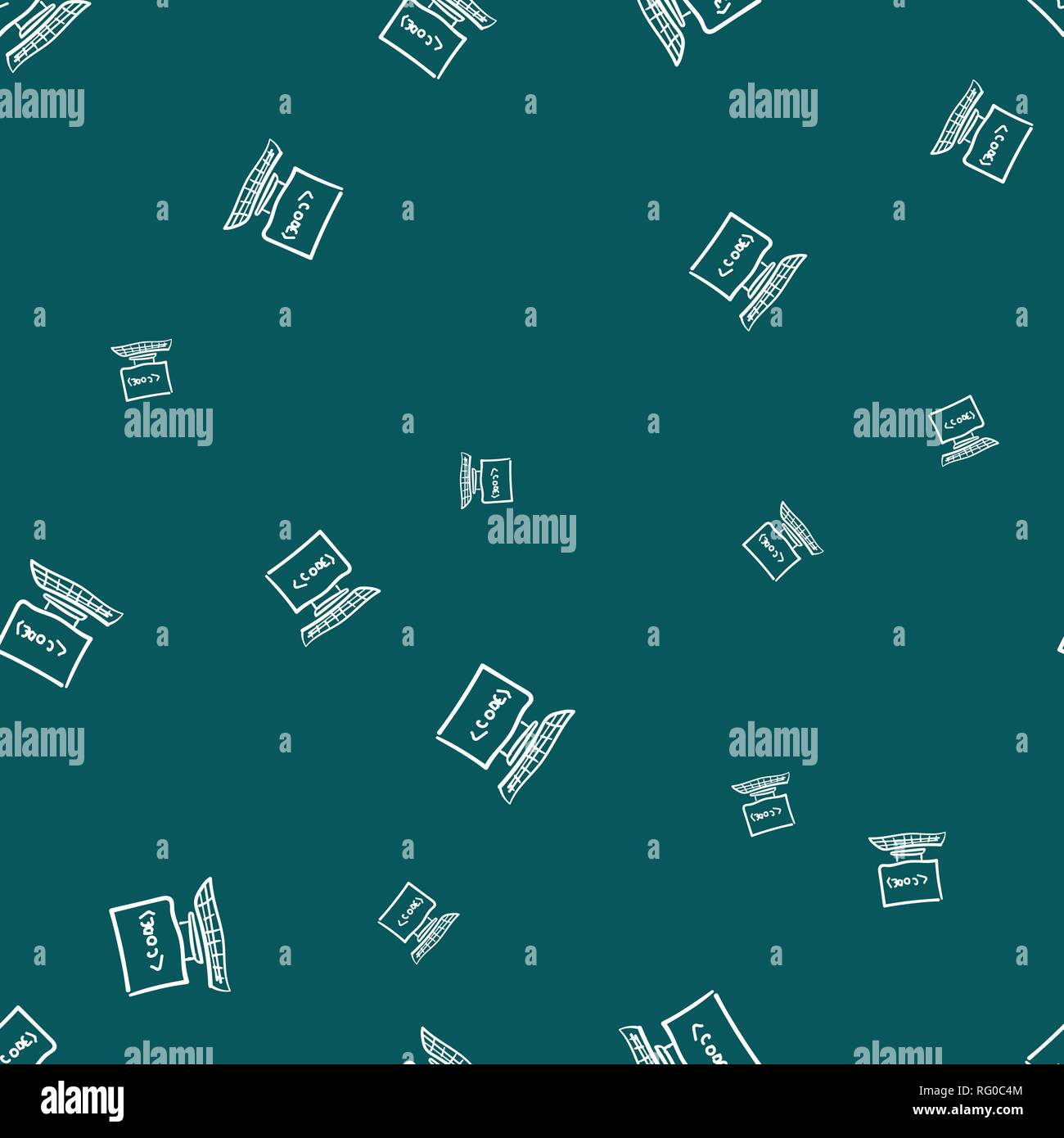 Seamless pattern for concept design. Code icon Stock Vector Image & Art ...