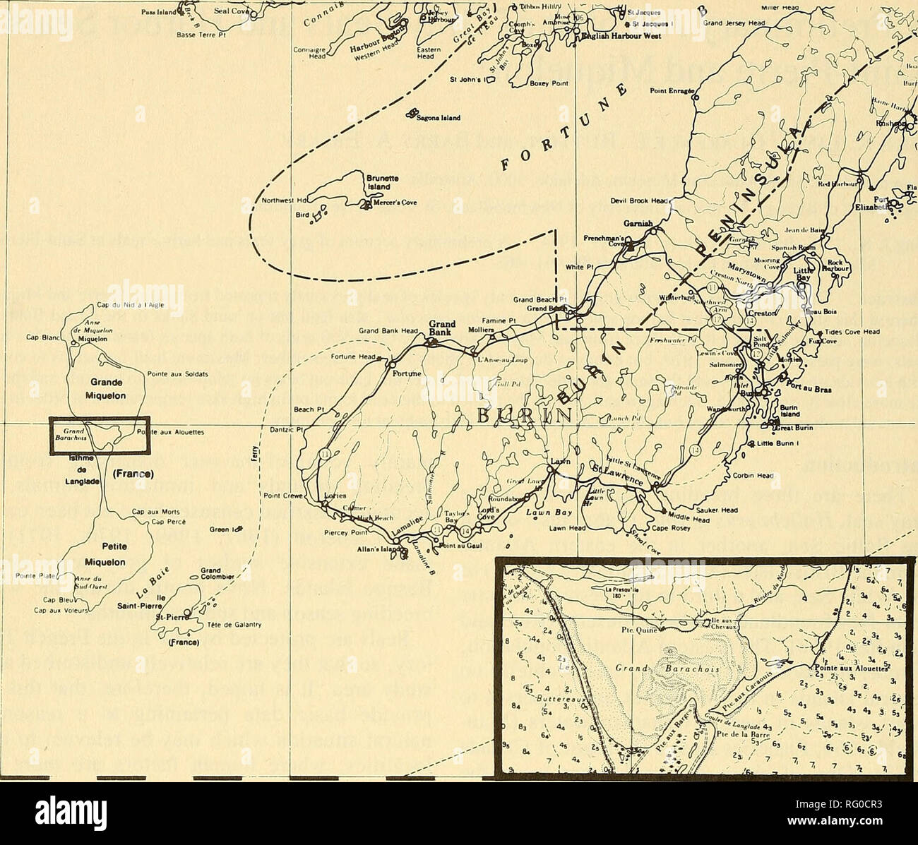 Map Of Burin Peninsula Nl Burin Peninsula High Resolution Stock Photography And Images - Alamy