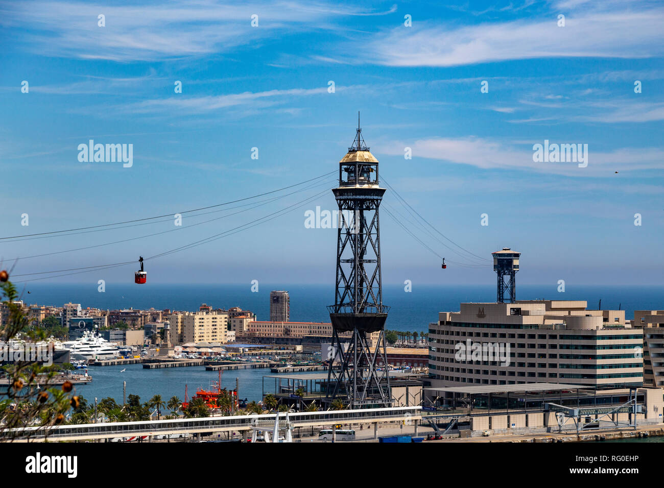 Overview barcelona city skyline travel cityscape day view hi-res stock ...