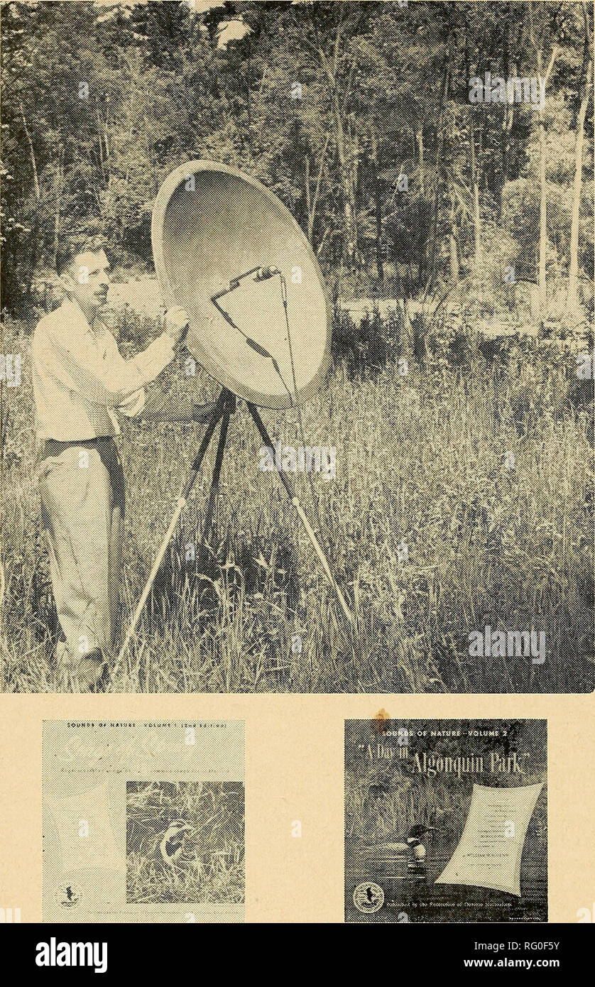 The Canadian field-naturalist. . SOUNDS 01^ NATURE 33 1/3 RPM Records  Produced for the Federation of Ontario Naturalists by WILLIAM W. H. GUNN  Production of these records has become one of