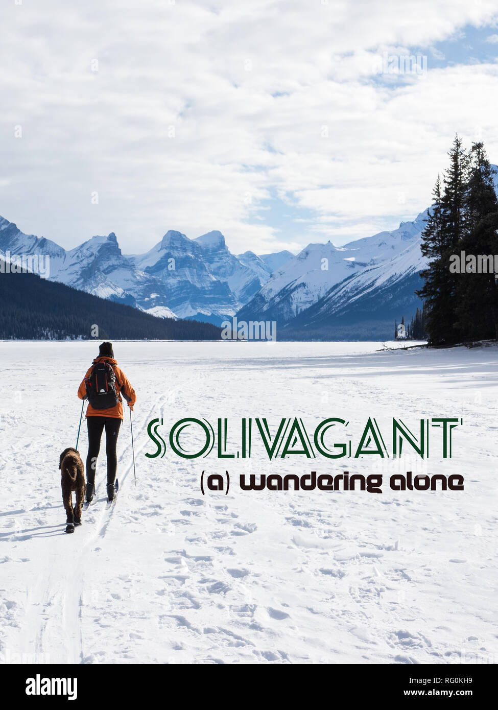Motivational Solivagant A Wandering Alone 2a Jpg Rg0kjc Stock