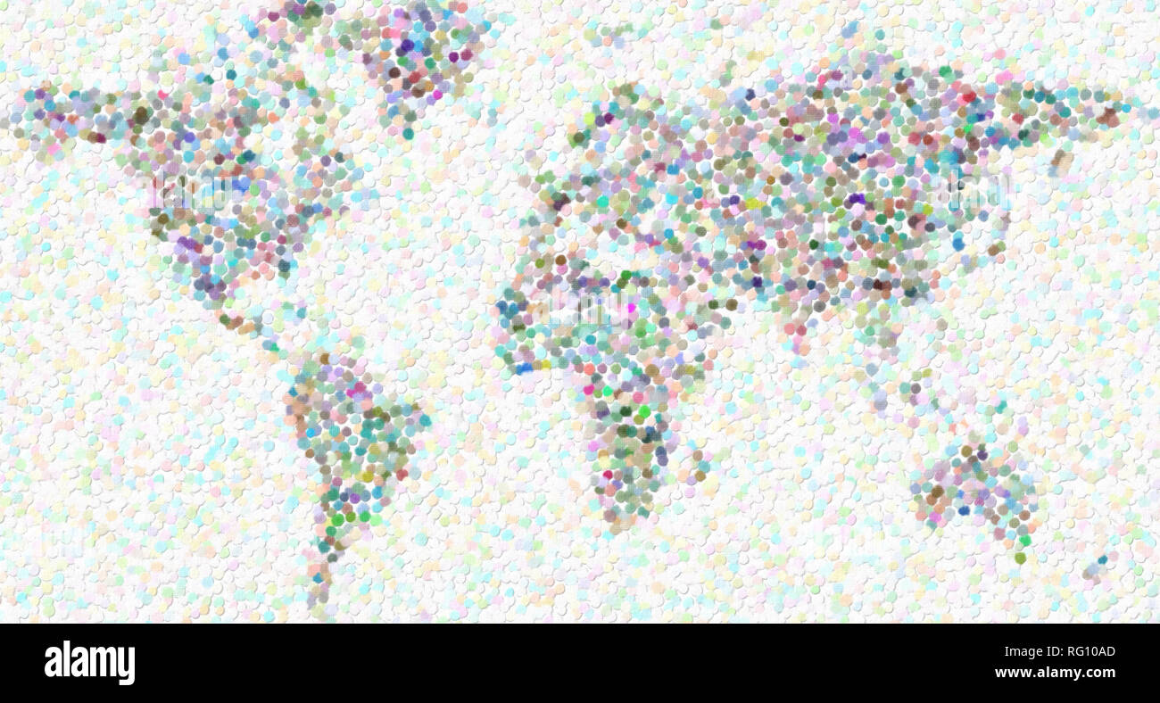 world map art.jpg - RG10AD Stock Photo