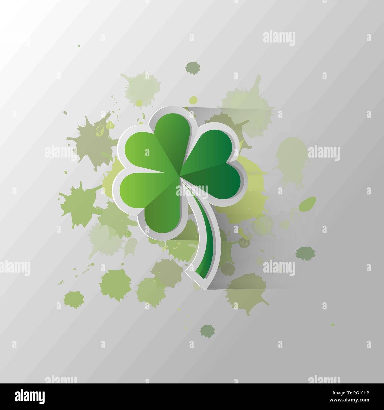Premium Vector  Four leaf clover 3d isolated on white background. clover  leaf, the symbol of st. patricks day