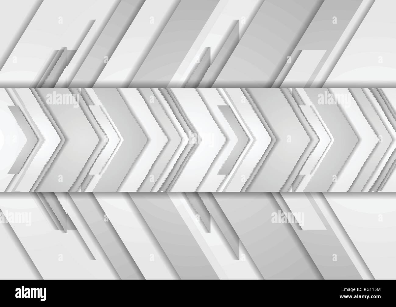 Grey abstract arrows technology background. Vector design Stock Vector ...
