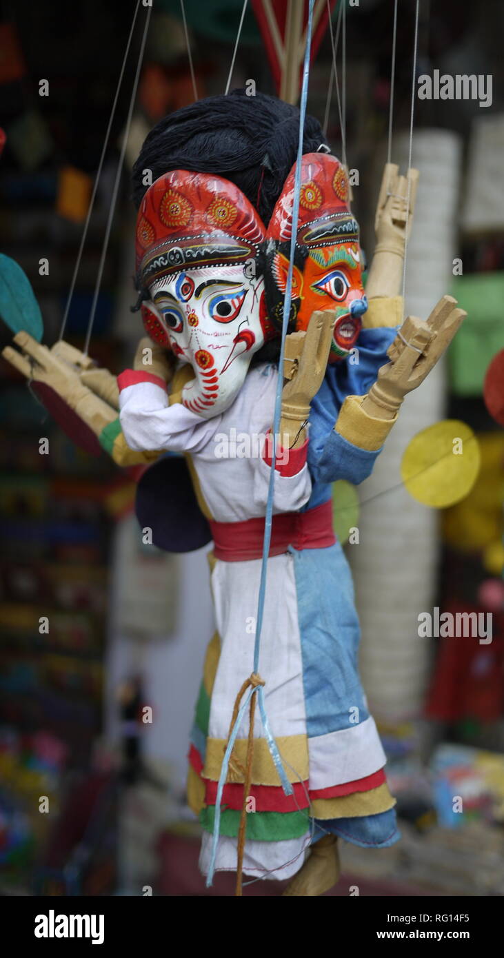 traditional doll in kathmandu Stock Photo