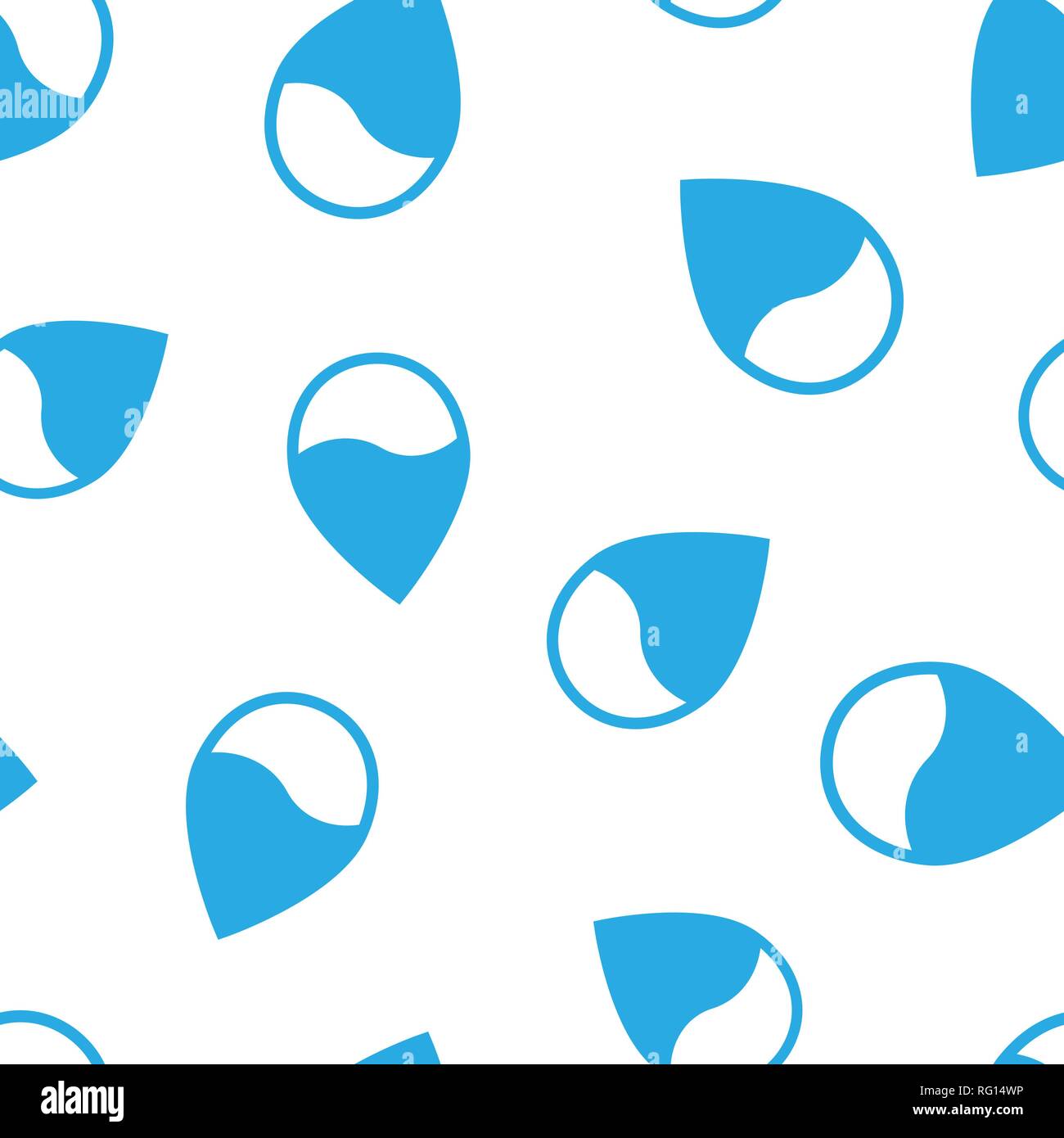 Water drop icon seamless pattern background. Raindrop vector ...