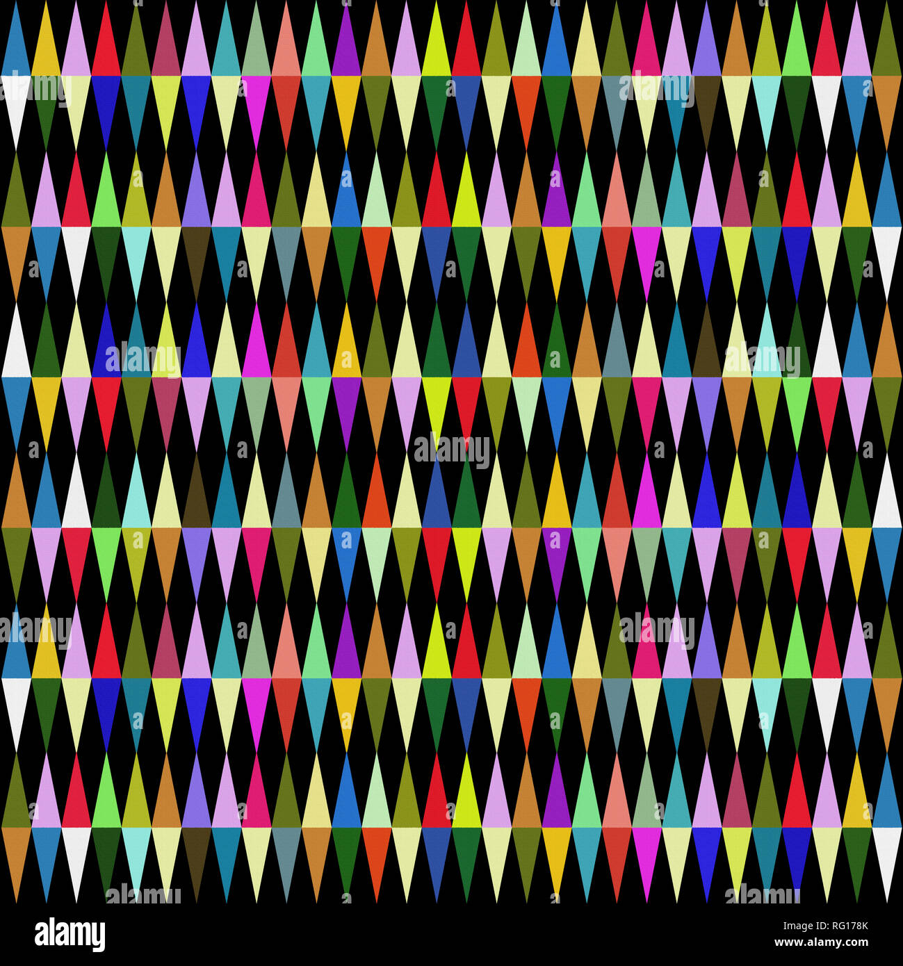 Harlequin loves multicolored rhombus  loves multicolored rhombus. Stock Photo