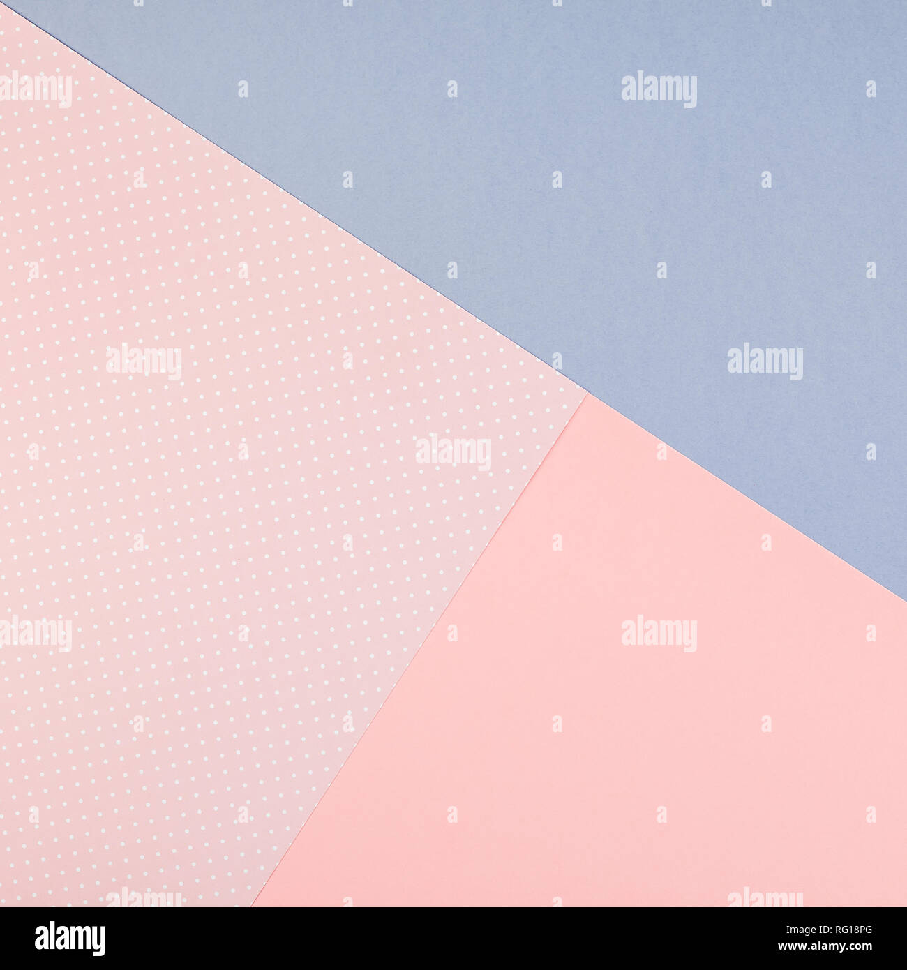 Creative top view mock up blank paper sheet pink postcard background ...