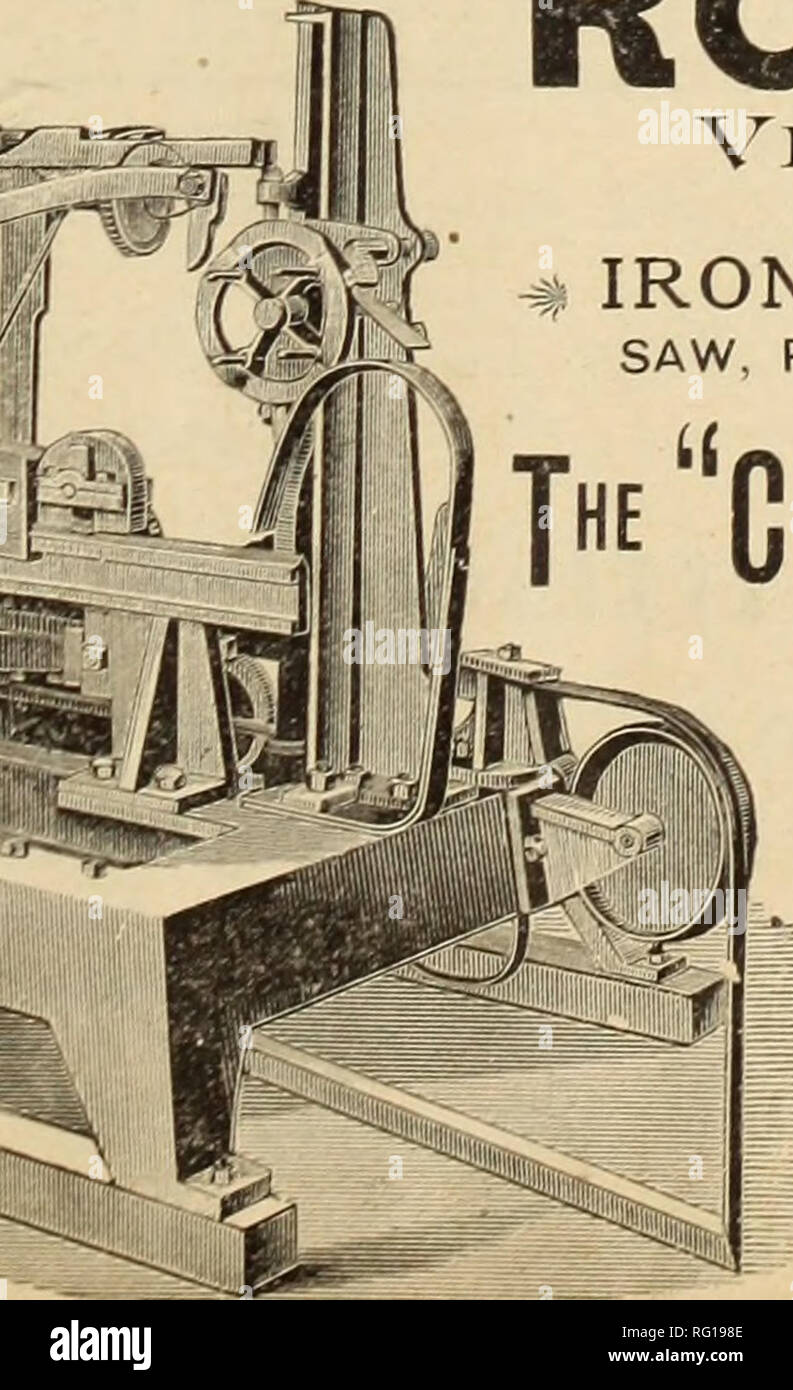 . Canadian forest industries 1889-1890. Lumbering; Forests and forestry; Forest products; Wood-pulp industry; Wood-using industries. J'KICE LIST : Shingle Machine $300.00: Drag Knot Saw Machine, $27 the best machine in the market. Saw complete $90.00: Jointer $40 : Longford Mills, Ont., Nov. 24th, iSSS. Mr. Robert Brammer. Orillia. Dear Sir:—The two Shingle Machines we got from you are doing good work. They are the best machines we have ever had anything to do with. They are both fast and do good work and give every satisfaction. We have no hesitation in recommending your machines to any perso Stock Photo