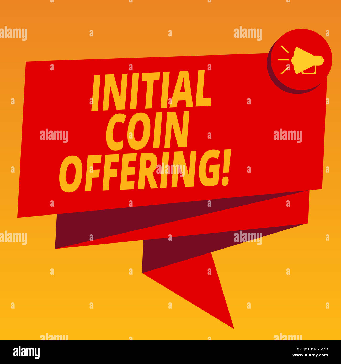 Handwriting text Initial Coin Offering. Concept meaning crowdfunding using  cryptocurrencies raising capital Grey colour sound speaker multiline text m  Stock Photo - Alamy