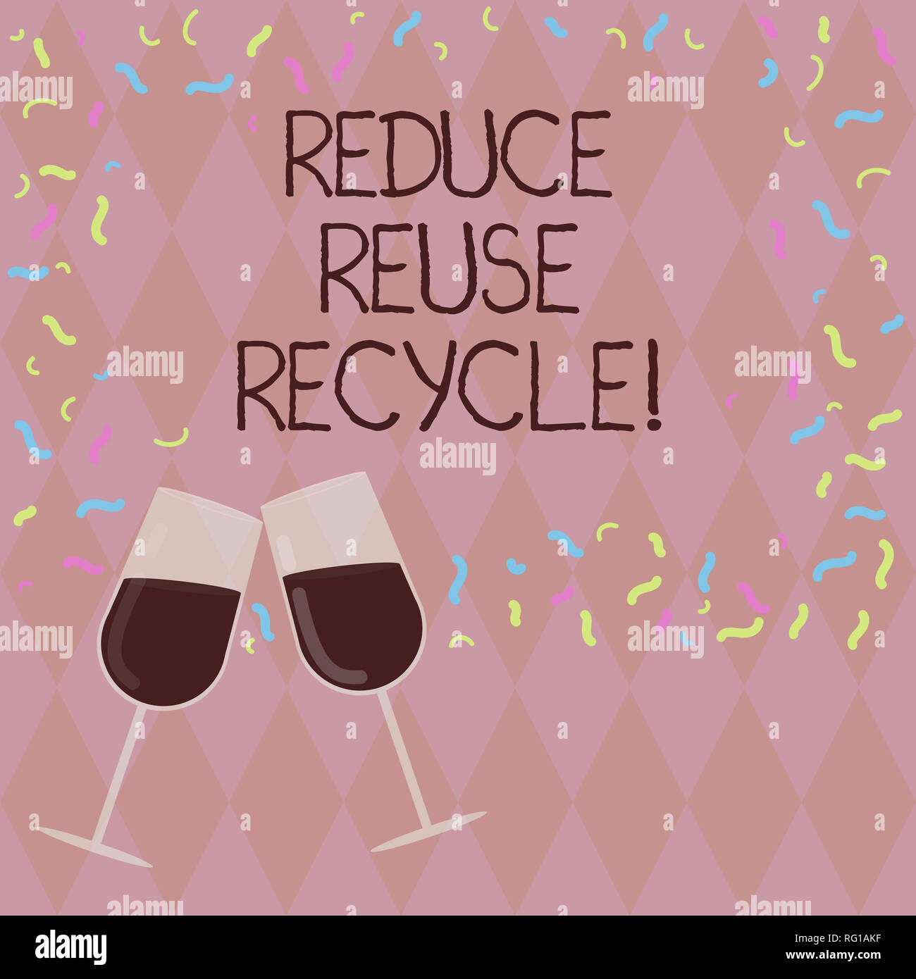 Writing note showing Reduce Reuse Recycle. Business photo showcasing ...
