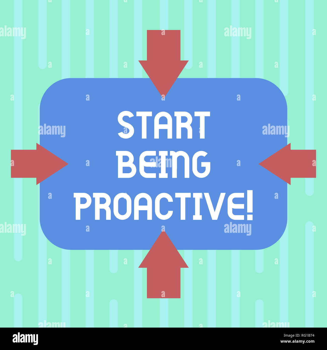 Proactive Situation Example Word writing text Start Being Proactive. Business concept for Control ...