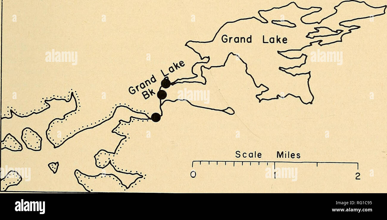 The Canadian field-naturalist. Scale Miles ( I I I I I I I I. Figure 1. Eel  weir sites (solid circles) now or recently used in fishing annual autumn  saltwater-to-freshwater migrations