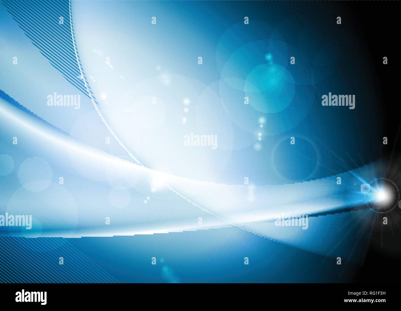 Bright blue shiny wavy abstract vector background Stock Vector Image ...