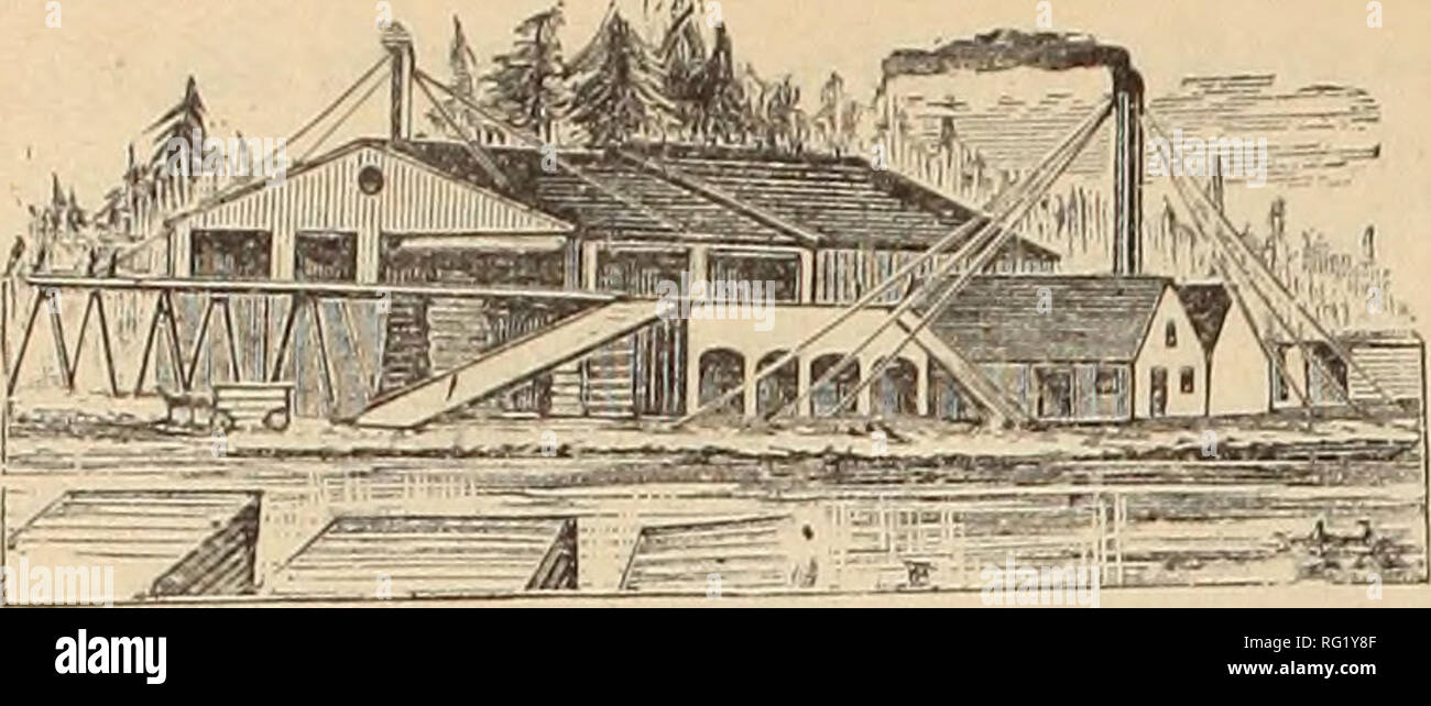. Canadian forest industries 1886-1888. Lumbering; Forests and forestry; Forest products; Wood-pulp industry; Wood-using industries. THE CANADA LUMBERMAN. Zbc Canaba lumberman DEVOTED TO THE LUMBER AND WOOD WORKING INTERESTS OF THE DOMINION. It is saifl that Mr. Peter McLaren, the well known lumber- man, retires, after a business career of about twenty-five years, with a fortune of a million and a half of dollars. He will probably take up his residence in Toronto, where, it is said he purchased a handsome residence some lime ago. It is stated by the Perth Courier that he is willing to invest s Stock Photo