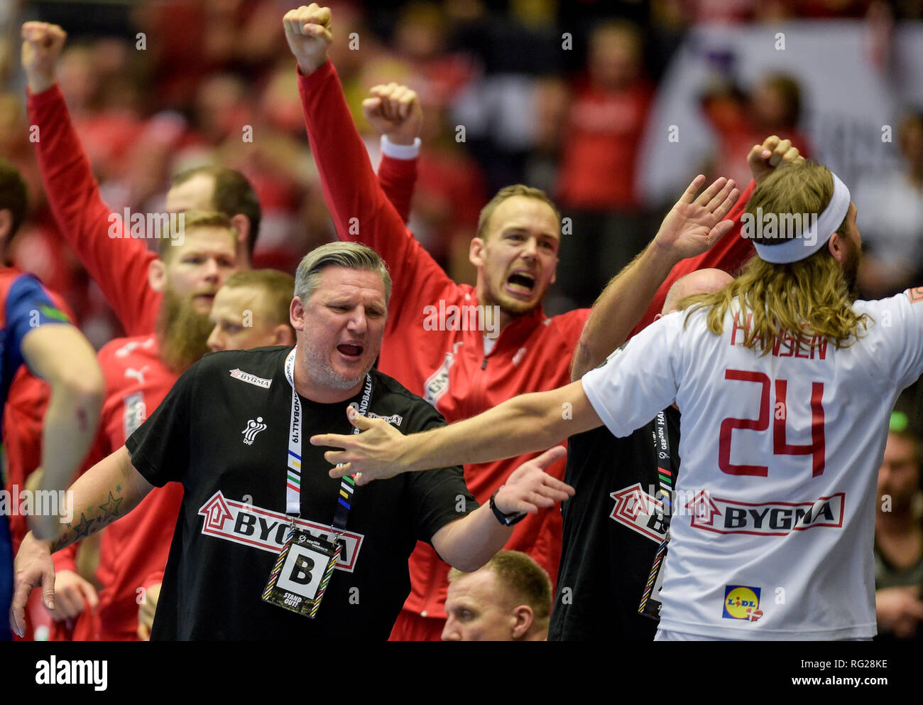 Herning, Denmark. 27th Jan, 2019. Handball WM, final round, final