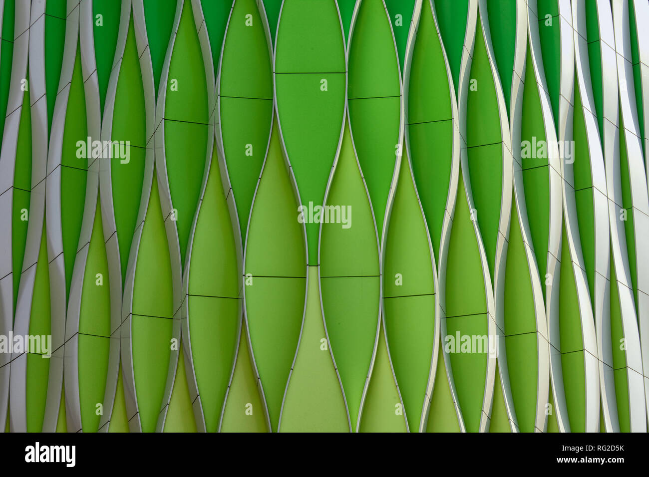 Abstract close up of modern building in Groningen, the Netherlands Stock Photo