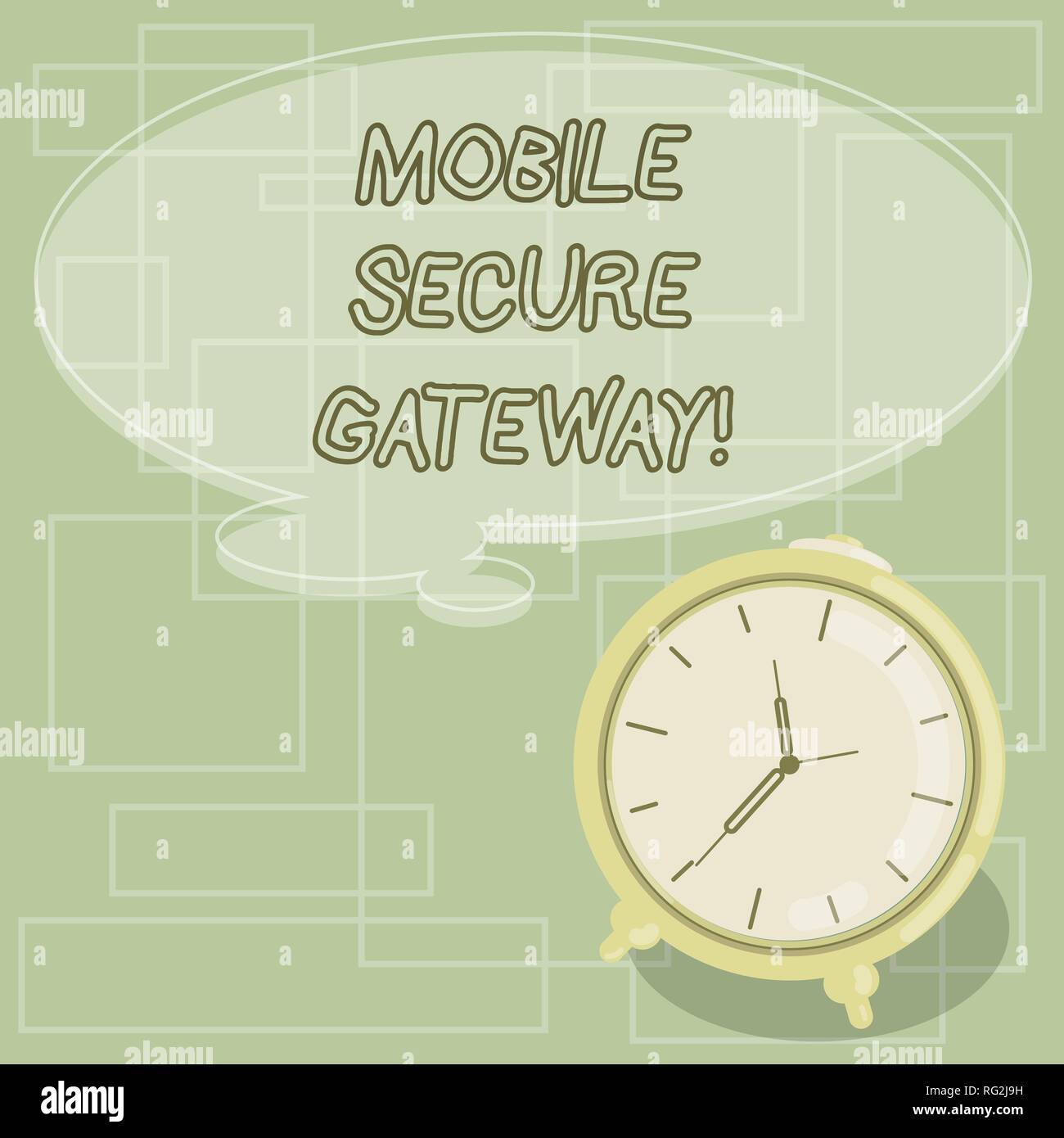 Text sign showing Mobile Secure Gateway. Conceptual photo Securing