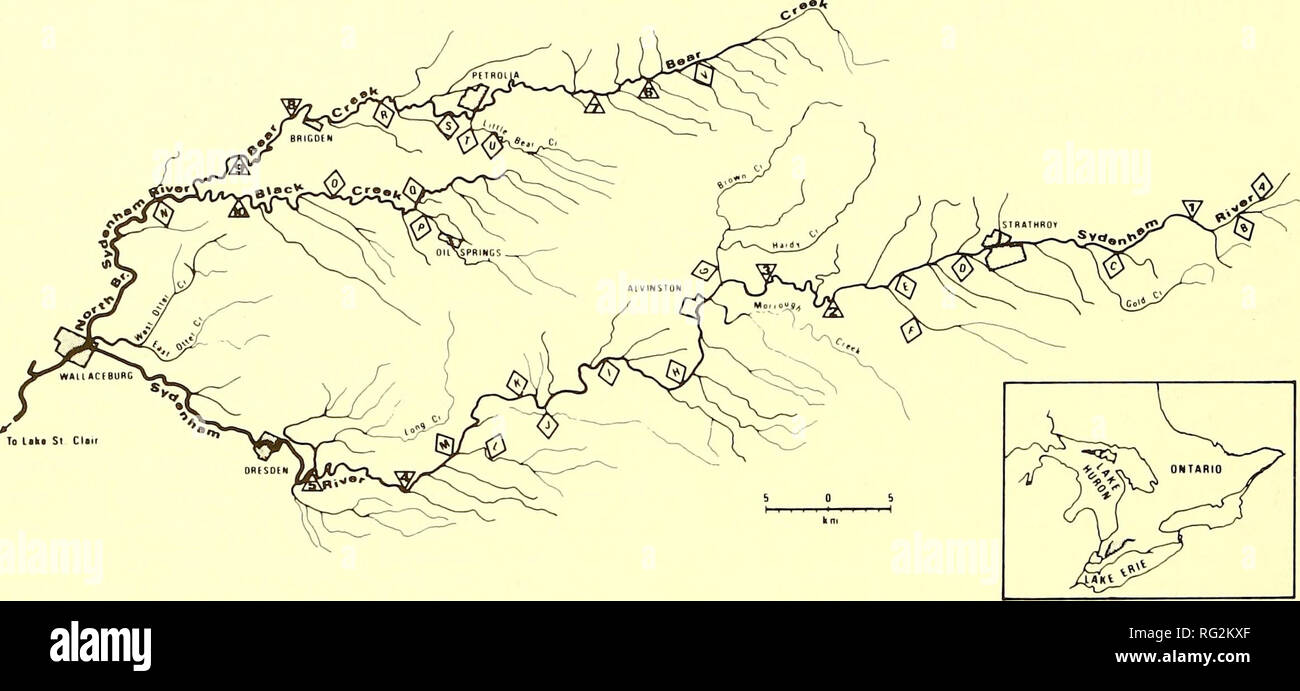 Map of shell lake hi-res stock photography and images - Alamy