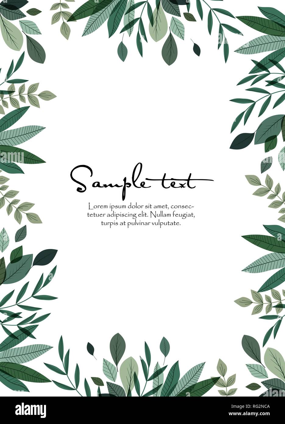 Natural background with leaves Stock Vector Image & Art - Alamy