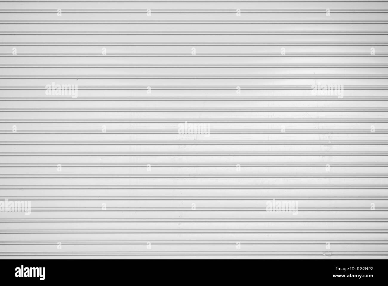 corrugated metal sheet,white Slide door ,roller shutter texture Stock Photo